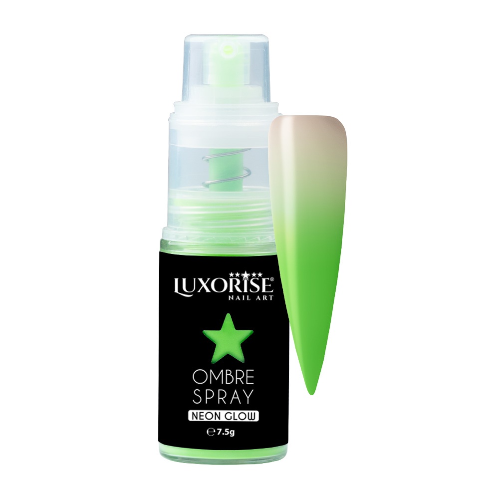 Ombre Spray Nail Art LUXORISE Neon - Green