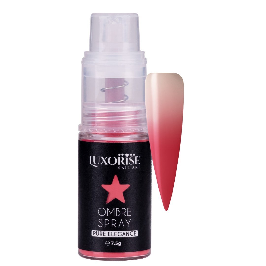 Ombre Spray Nail Art LUXORISE Pure Elegance - Red