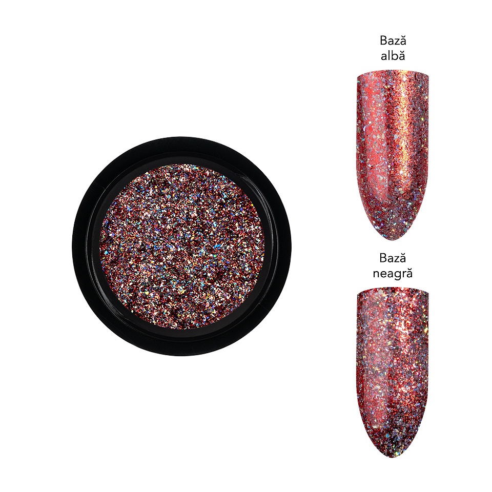 Pigment Unghii Galaxy Dreams LUXORISE, Rose Crystal - 2 | YEO