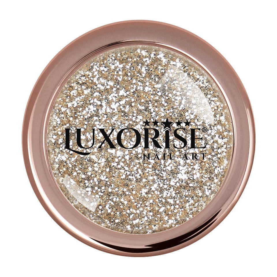 Pigment Unghii Platinum LUXORISE, Royal Gold - 2 | YEO