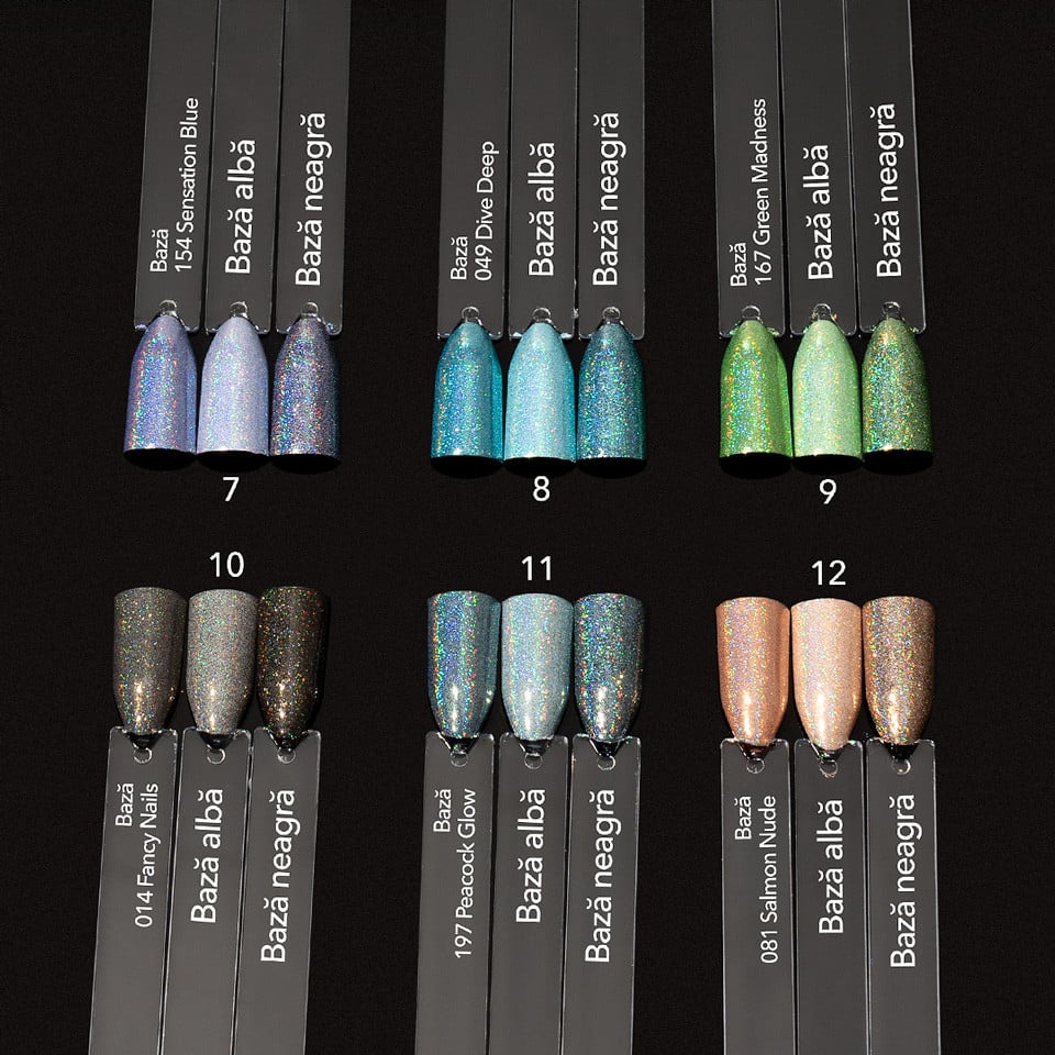 Pigment Unghii Rainbow Glam LUXORISE - 12 nuante - 4 | YEO