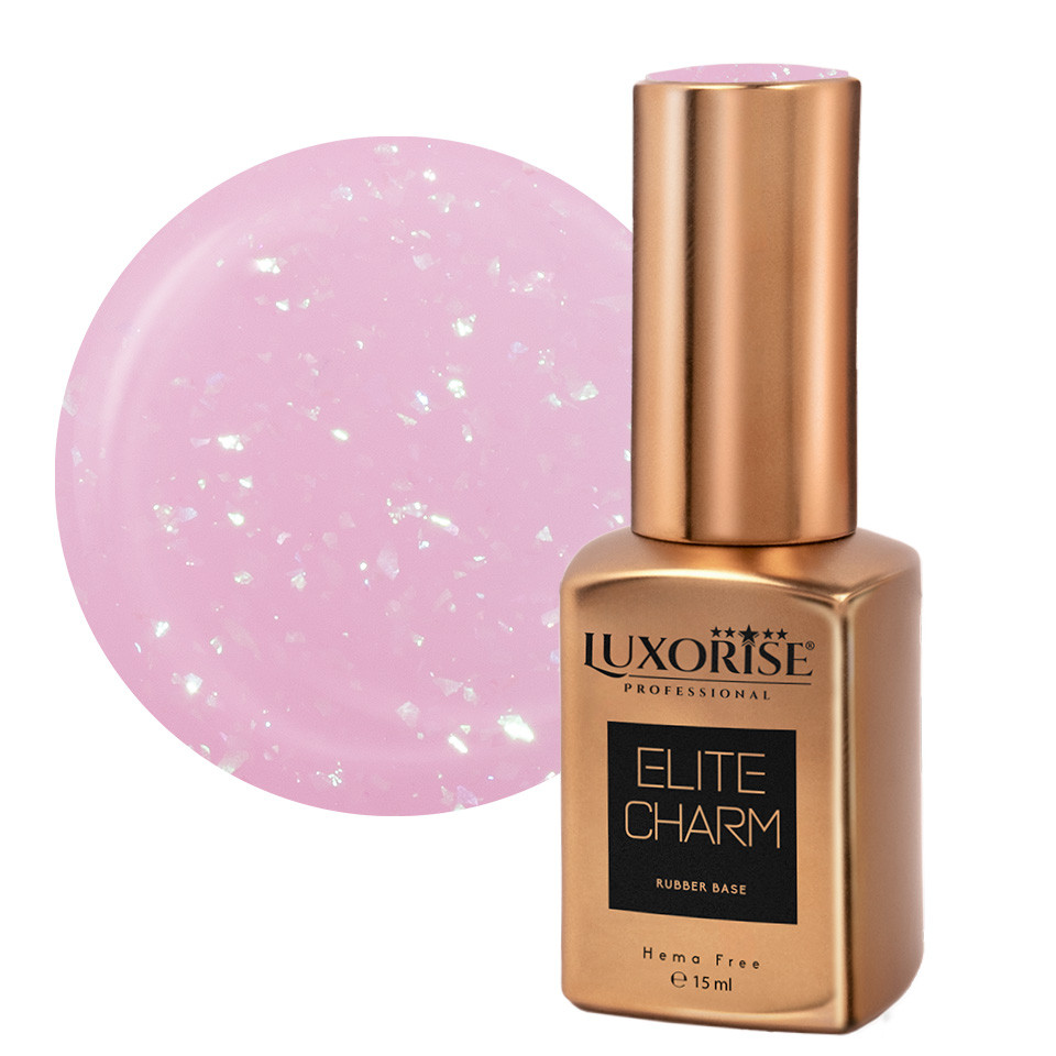 Rubber Base Hema Free LUXORISE ELITE CHARM - Ballet Pink 15ml