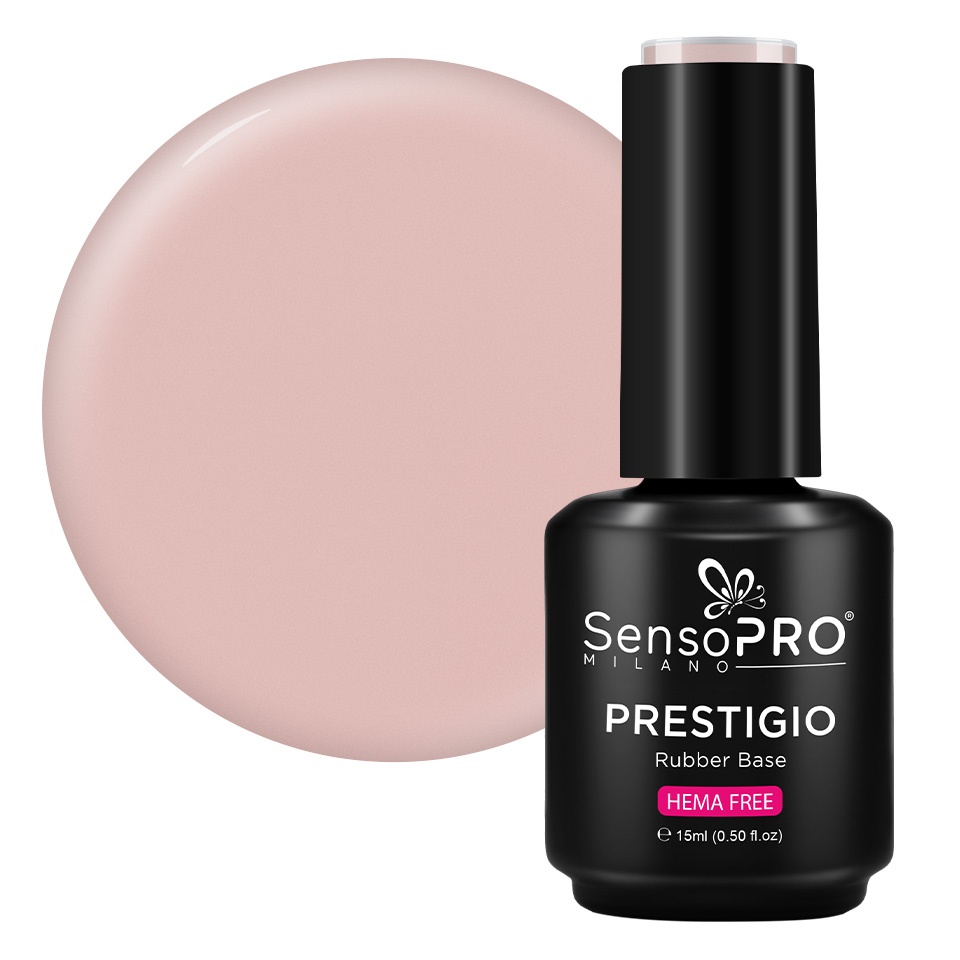 Rubber Base PRESTIGIO SensoPRO Milano - Peaches n\' Cream 15ml