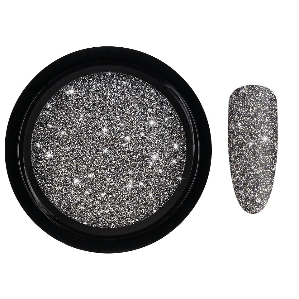 Sclipici Unghii Disco LUXORISE, Black Diamonds - 2 | YEO