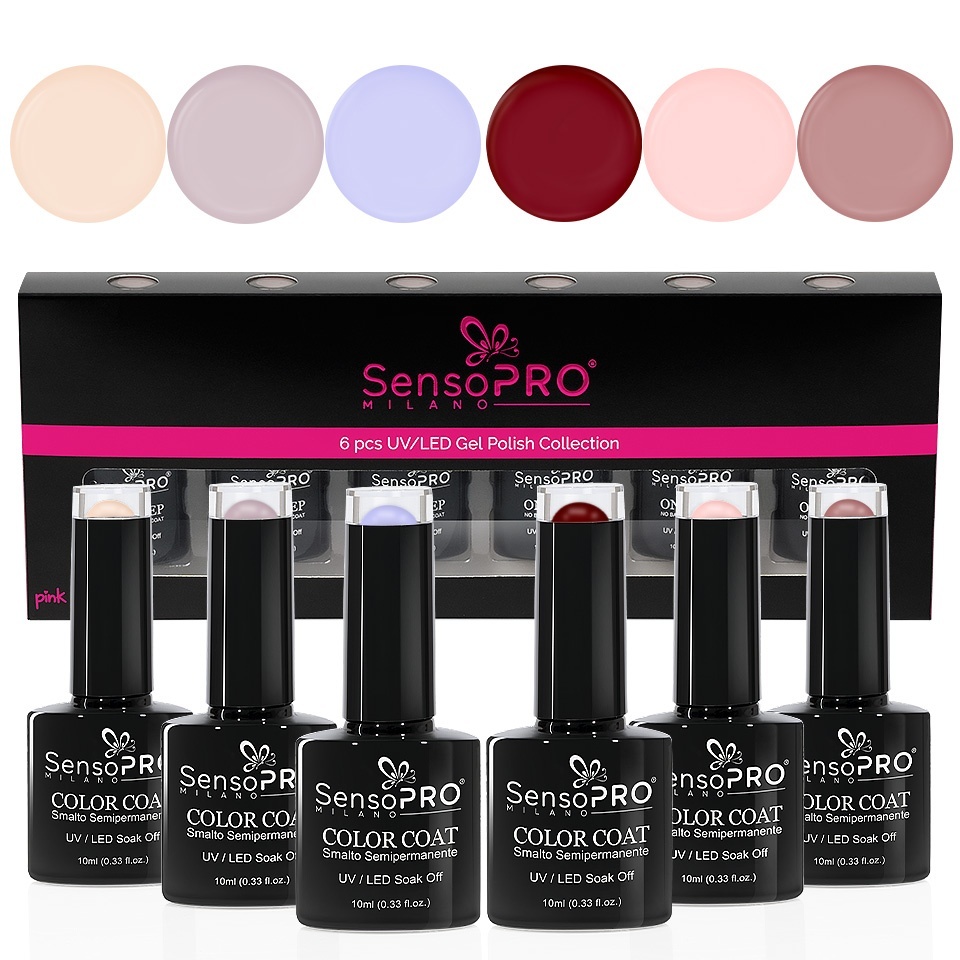 Set 6 Oje Semipermanente 10ml SensoPRO Milano, Summer Edition