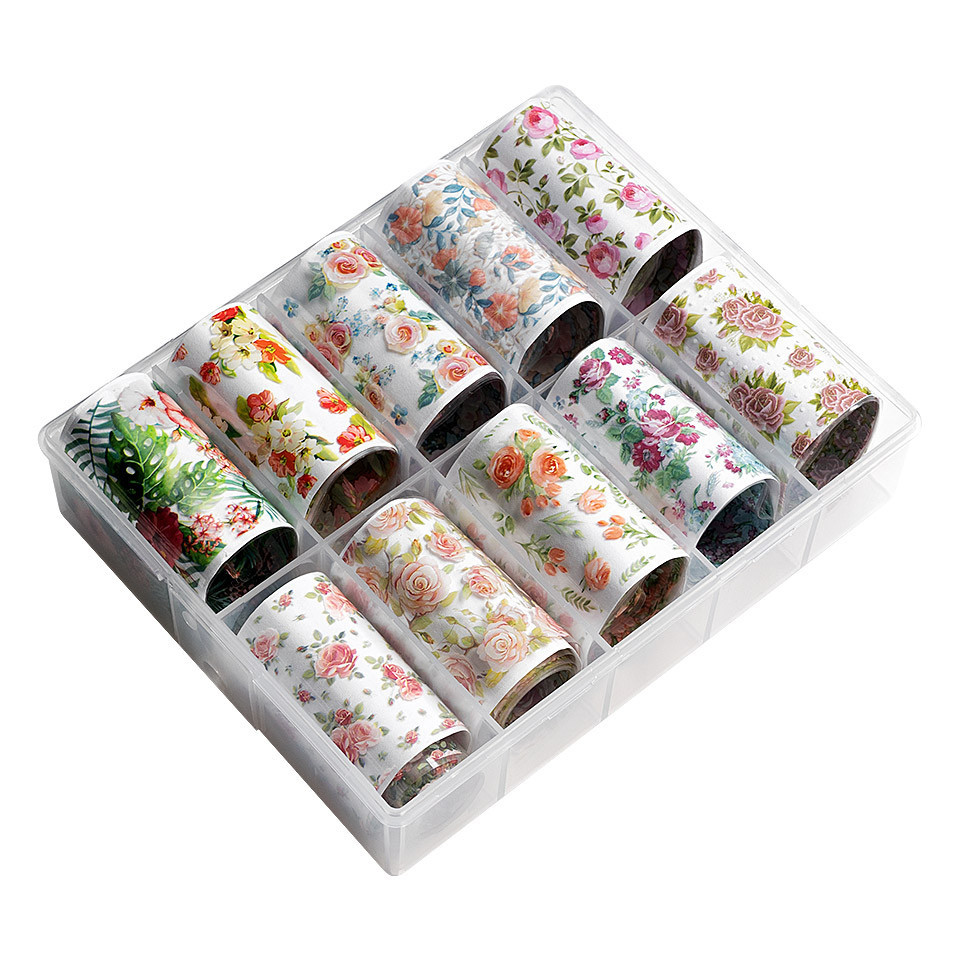 Set Folii Transfer LUXORISE Flower Power, 10 buc - 1 | YEO