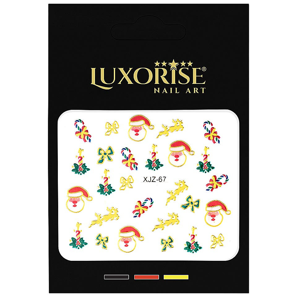 Sticker 3D Unghii LUXORISE, Christmas Story XJZ-67 - 1 | YEO