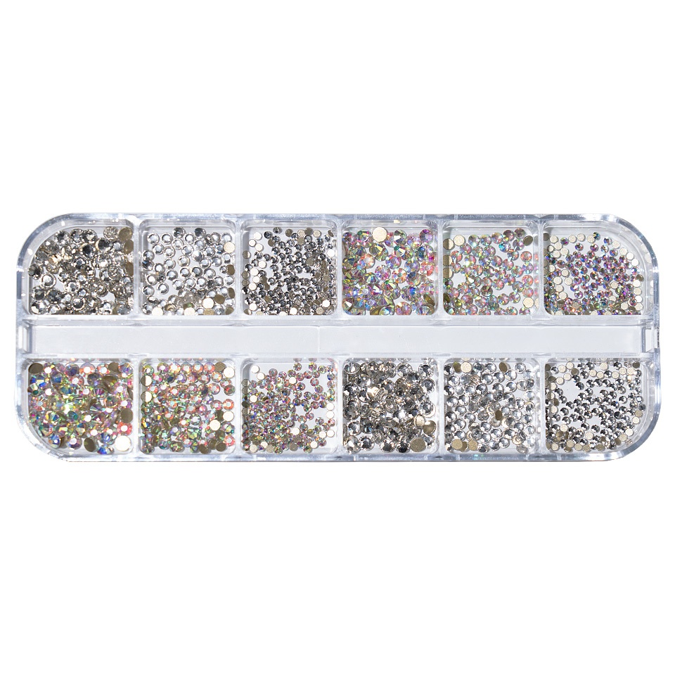 Strasuri Unghii LUXORISE, Crystal Castle, 12 modele - 1 | YEO