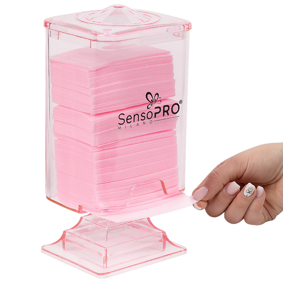 Suport servetele unghii SensoPRO Milano cu picior, Pink - 2 | YEO