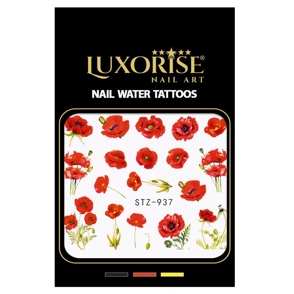 Tatuaj Unghii LUXORISE Flower Parade, STZ-937 - 1 | YEO