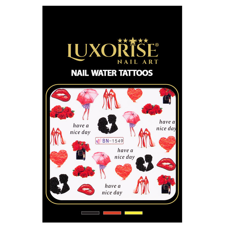 Tatuaj Unghii LUXORISE Love Rocks, BN-1549 - 2 | YEO