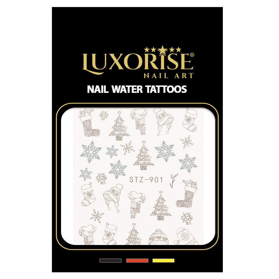 Tatuaj Unghii LUXORISE Simple Holiday Frost, STZ-901 - 2 | YEO