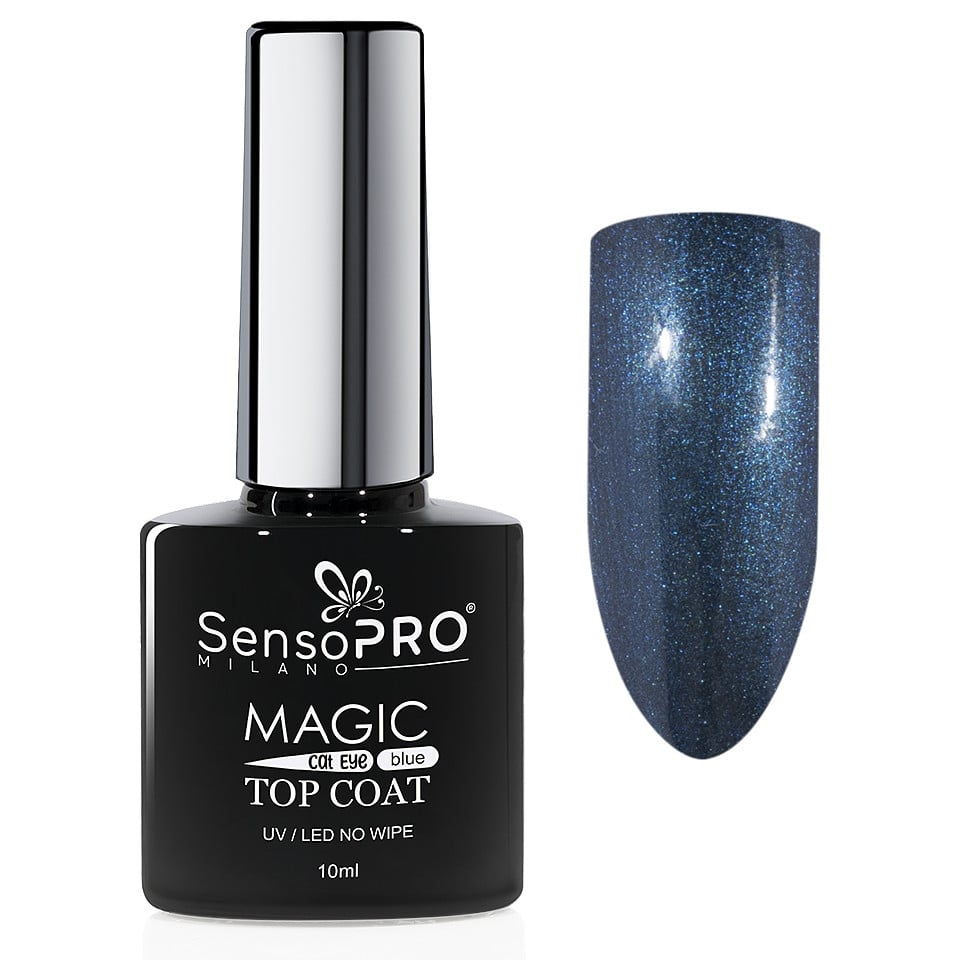 Top Coat Cat Eye SensoPRO Milano 10ml, Blue - 2 | YEO