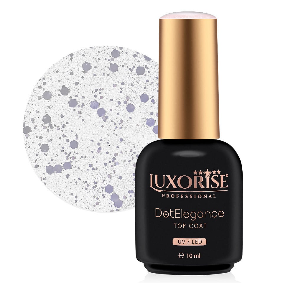 Top Coat LUXORISE - Dot Elegance, White Whisp 10ml