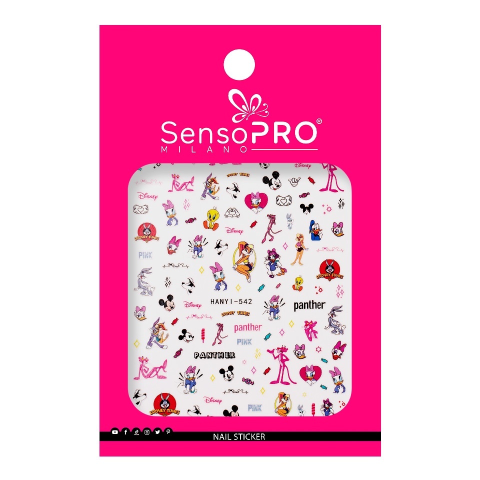 Abtibild Unghii SensoPRO Milano - Cartoon Cuties - 1 | YEO