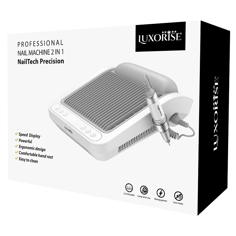 Aspirator Praf Unghii cu Freza 2 in 1 80W NailTech Precision - LUXORISE - 2 | YEO