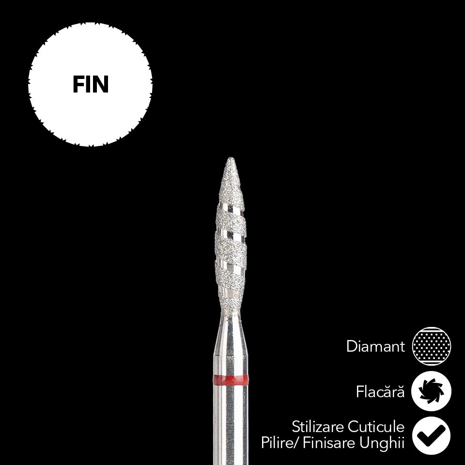 Capat Freza Diamant LUXORISE Flacara, fina #250 - 1 | YEO