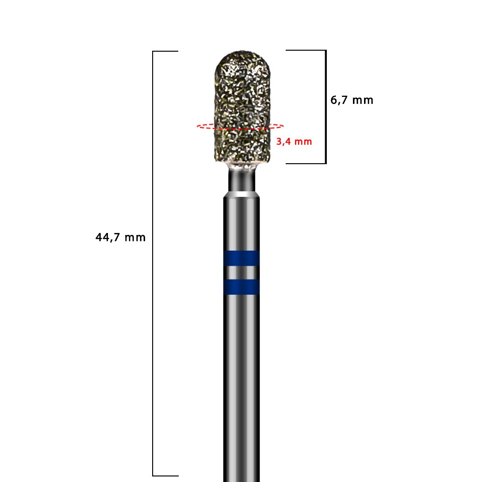 Capat Freza Diamantat Albastru, LUXORISE - 3 | YEO