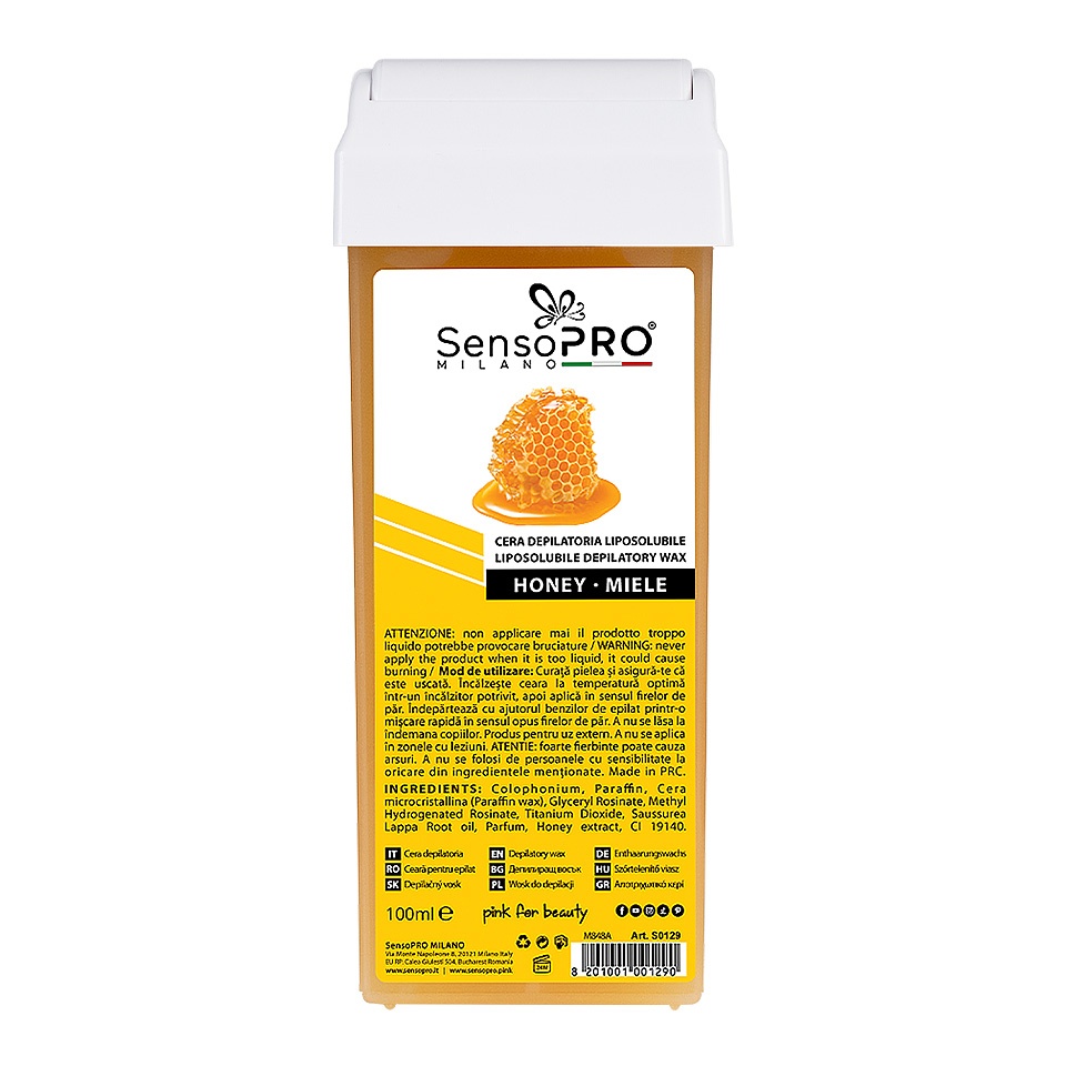 Ceara Epilat Unica Folosinta SensoPRO Milano, Rezerva Honey 100 ml