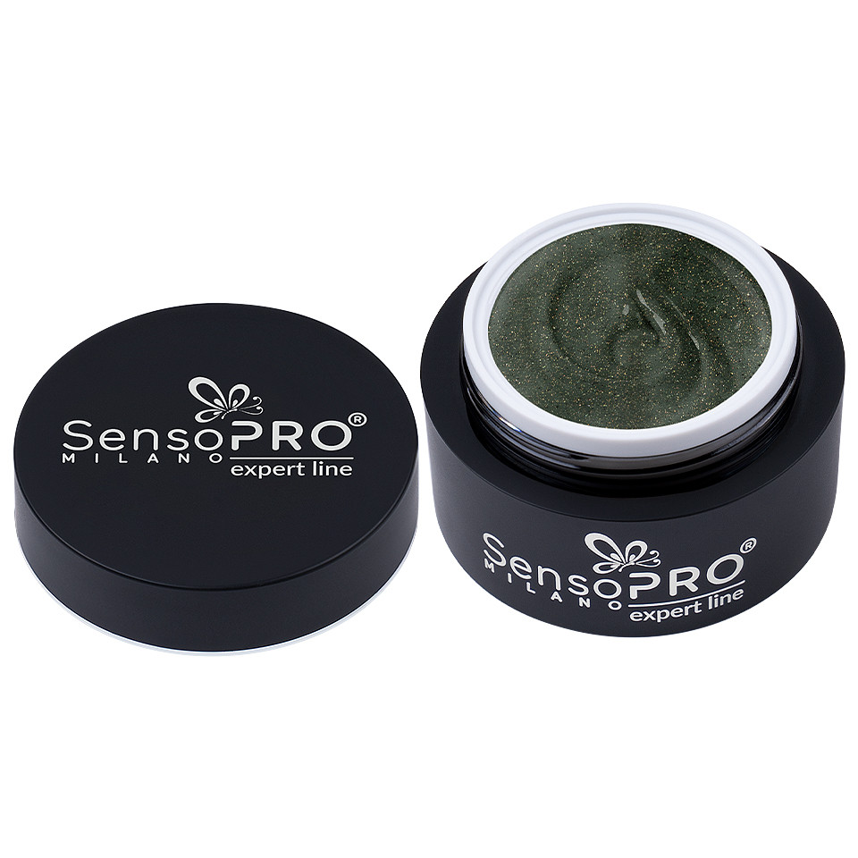 Gel Colorat UV SensoPRO Milano Expert Line - Cosmic Black 5ml - 2 | YEO