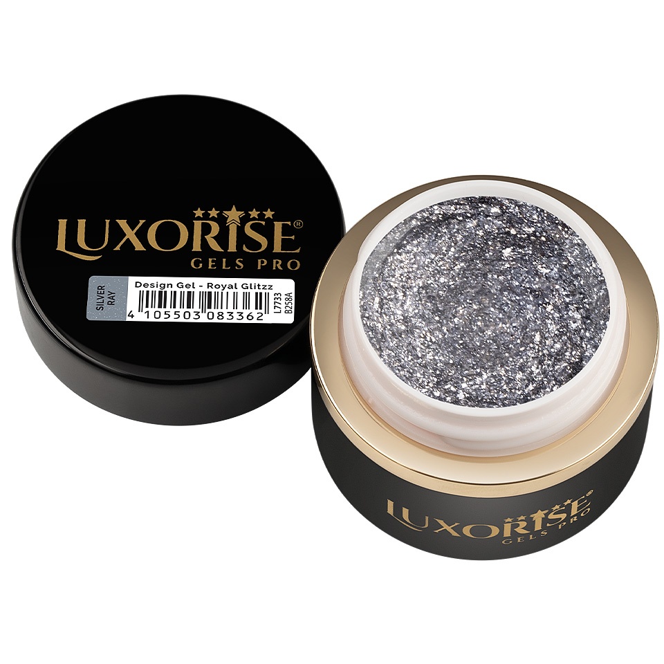 Gel Design 3D LUXORISE - Royal Glitz, Silver Ray 5ml - 1 | YEO
