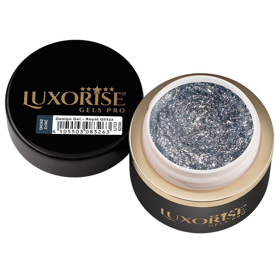 Gel Design 3D LUXORISE - Royal Glitz, Smoke Shine 5ml - 1 | YEO