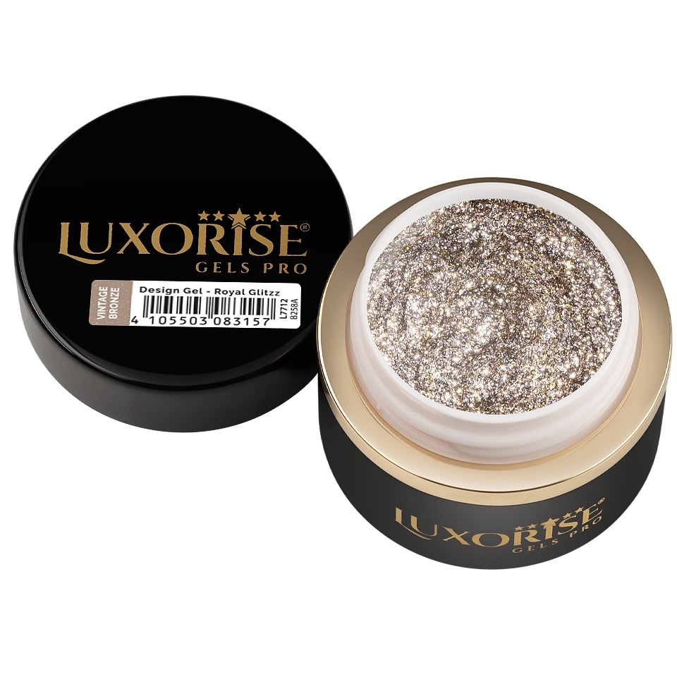 Gel Design 3D LUXORISE - Royal Glitz, Vintage Bronze 5ml - 1 | YEO