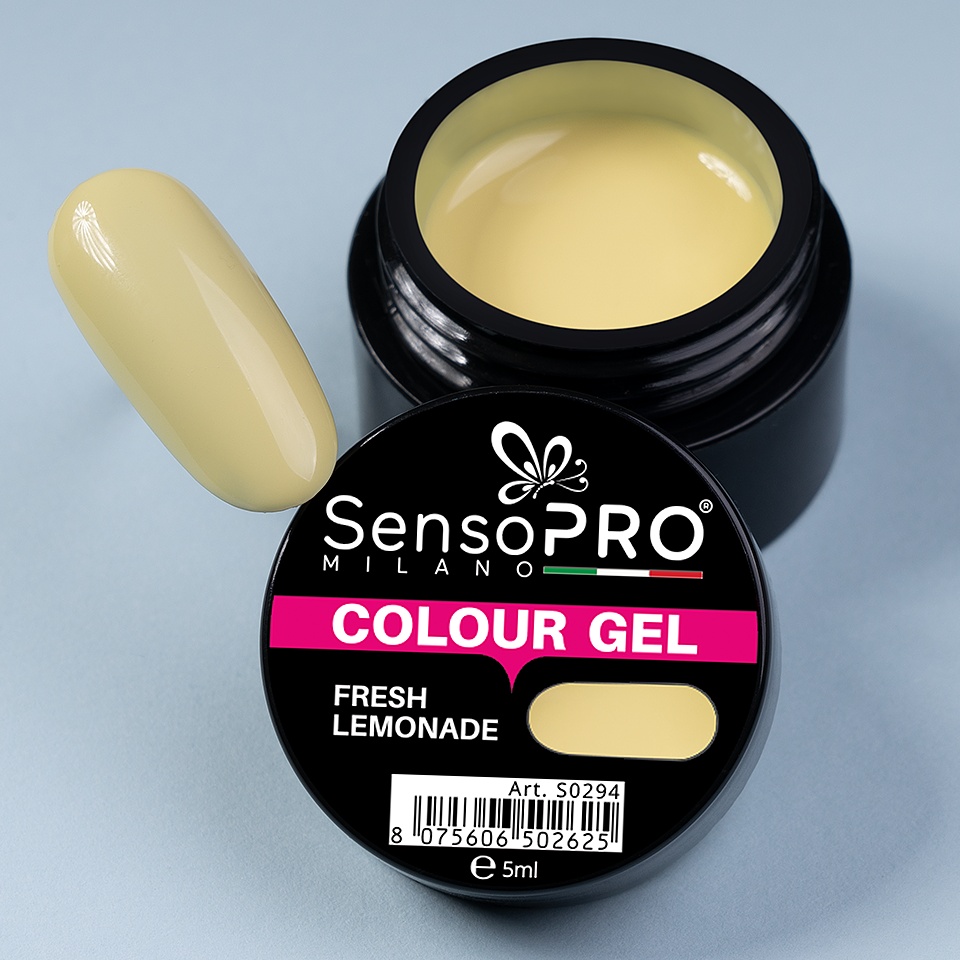 Gel UV Colorat Fresh Lemonade 5ml, SensoPRO Milano - 3 | YEO