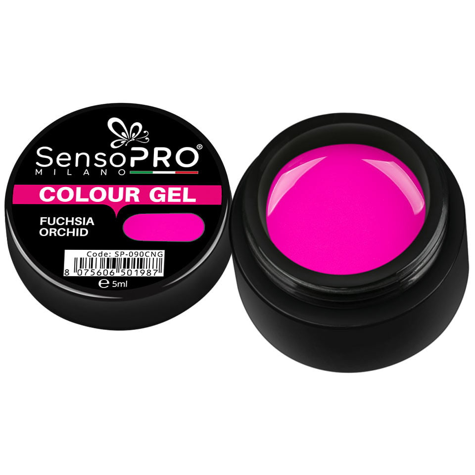 Gel UV Colorat Fuchsia Orchid 5ml, SensoPRO Milano