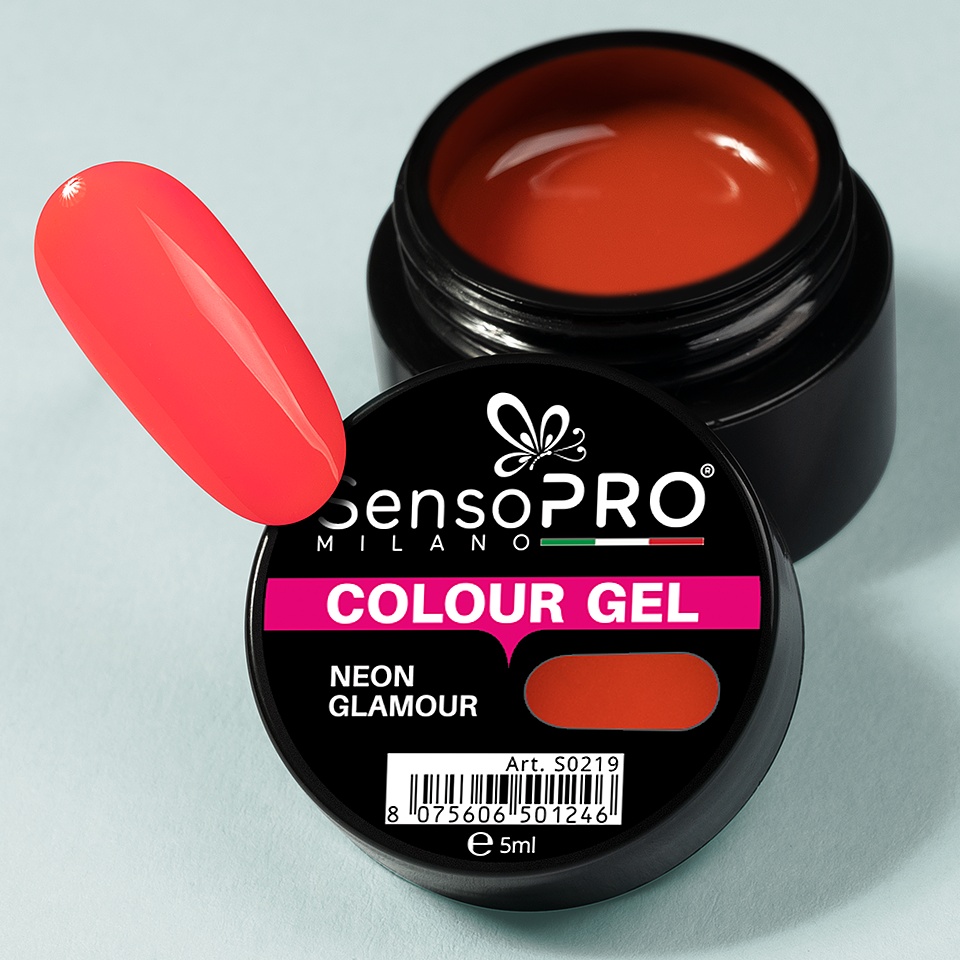 Gel UV Colorat Neon Glamour 5ml, SensoPRO Milano - 2 | YEO