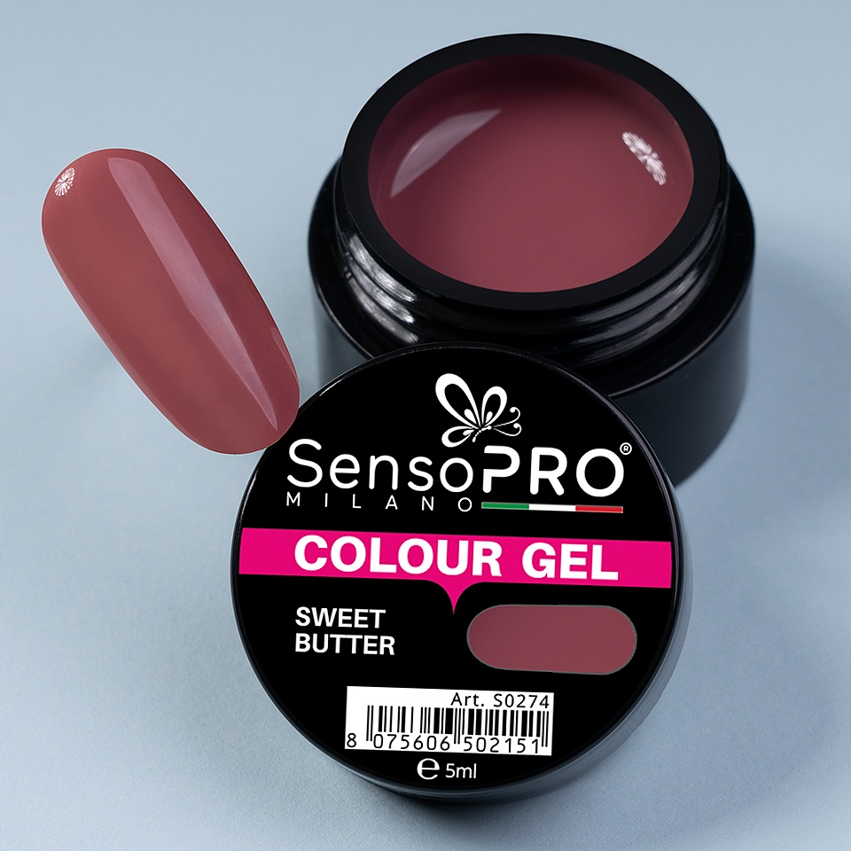 Gel UV Colorat Sweet Butter, SensoPRO Milano - 3 | YEO