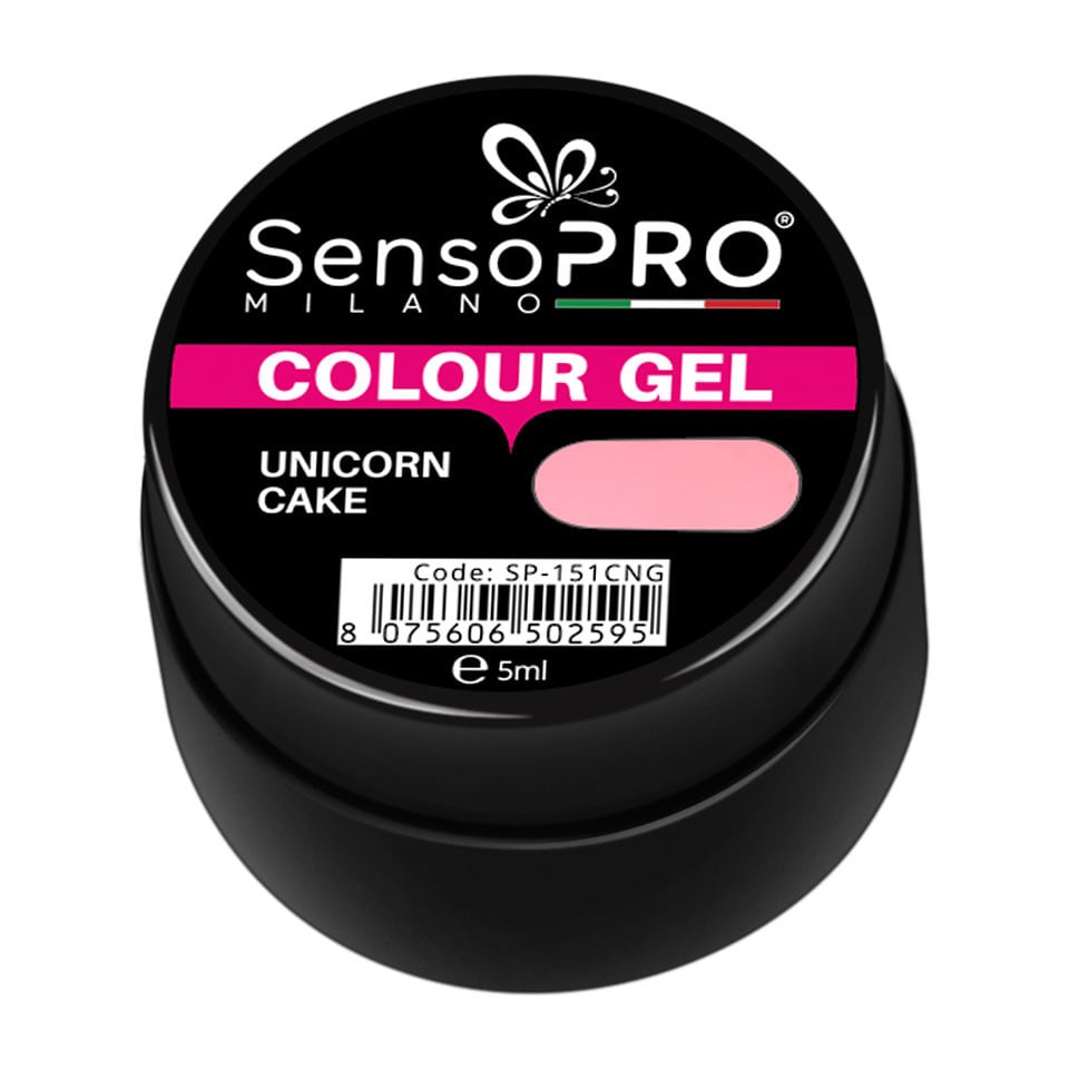 Gel UV Colorat Unicorn Cake 5ml, SensoPRO Milano - 2 | YEO