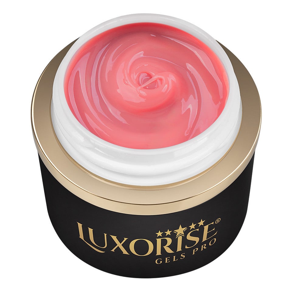 Gel UV Constructie Unghii JellyFlex LUXORISE, Coral Blush 15ml