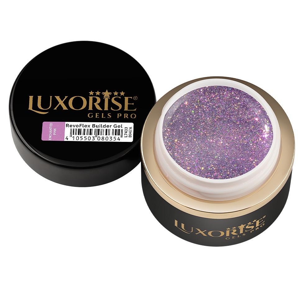Gel UV Constructie Unghii RevoFlex LUXORISE 15ml, Enchanted Pink - 1 | YEO