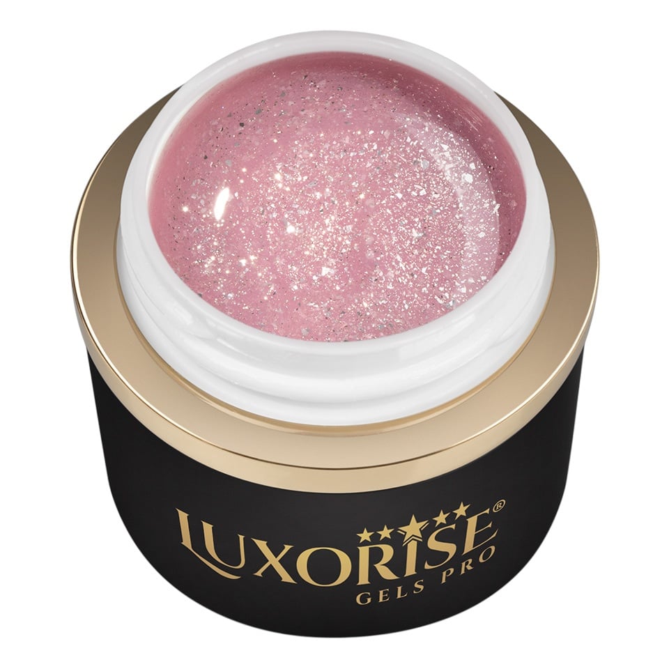 Gel UV Constructie Unghii RevoFlex LUXORISE 15ml, Symphony Glitz