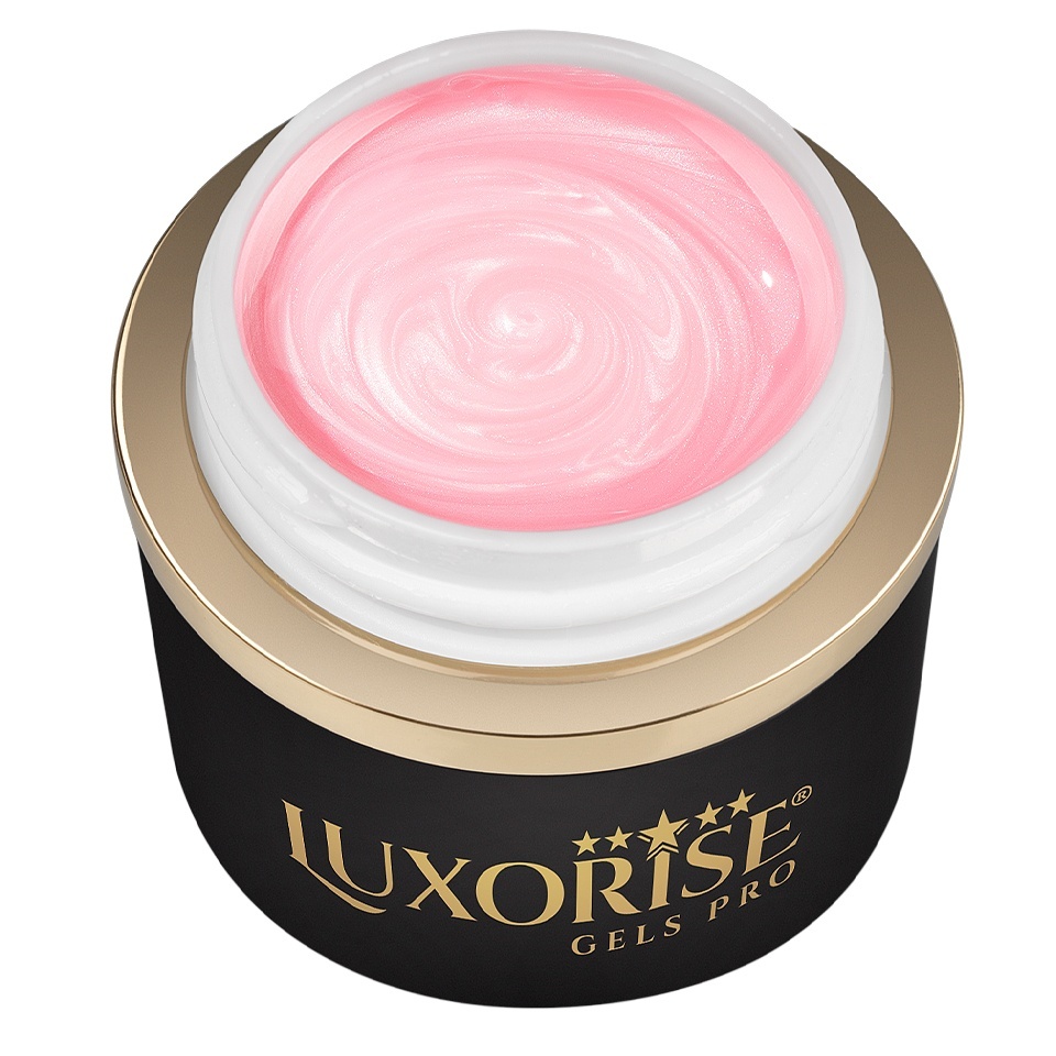 Gel UV Constructie Unghii RevoFlex Royal Pearls LUXORISE 15ml, Rose Temple - 1 | YEO