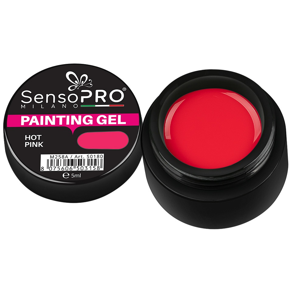 Gel UV Pictura Unghii Hot Pink 5ml, SensoPRO Milano - 2 | YEO