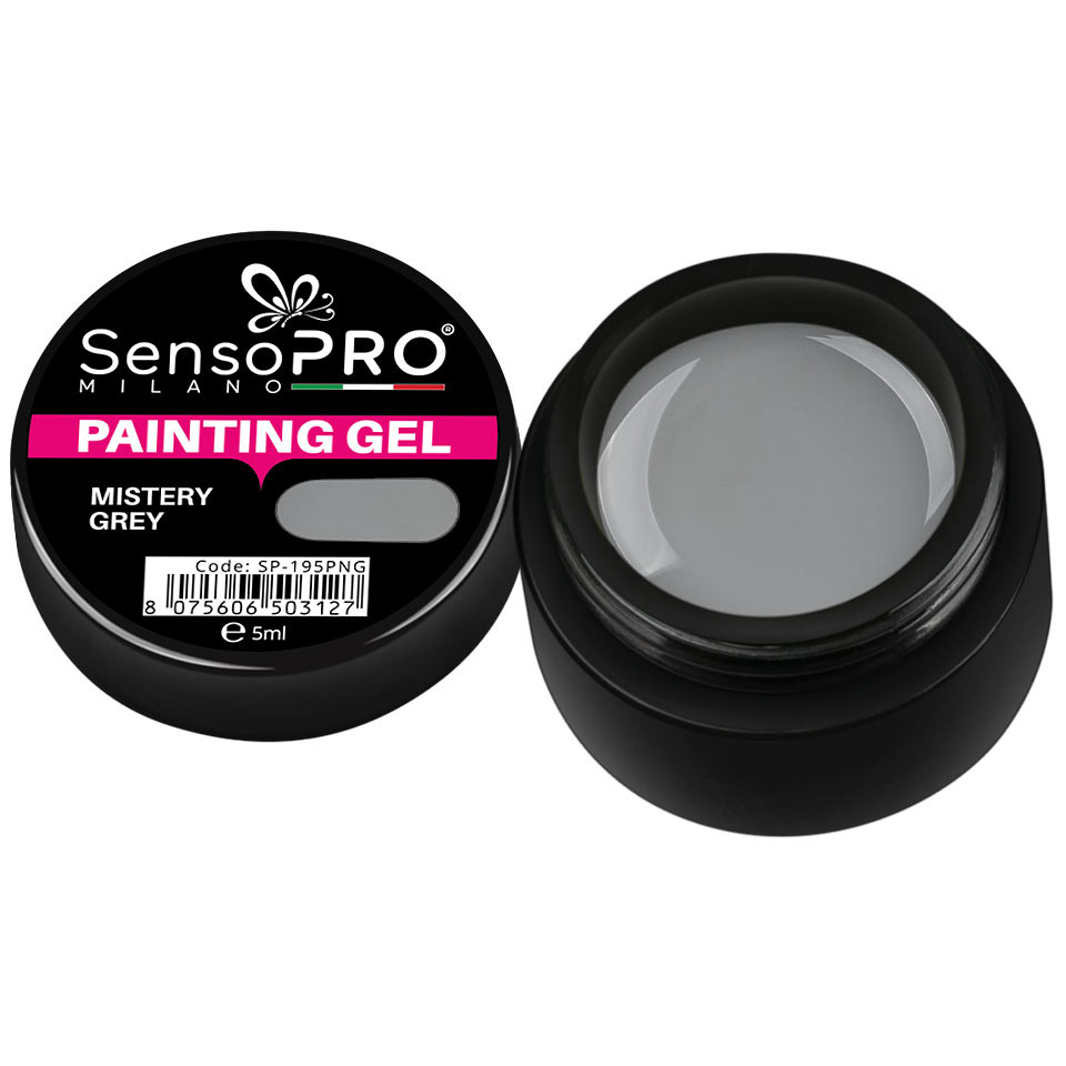 Gel UV Pictura Unghii Mistery Grey 5ml, SensoPRO Milano - 1 | YEO