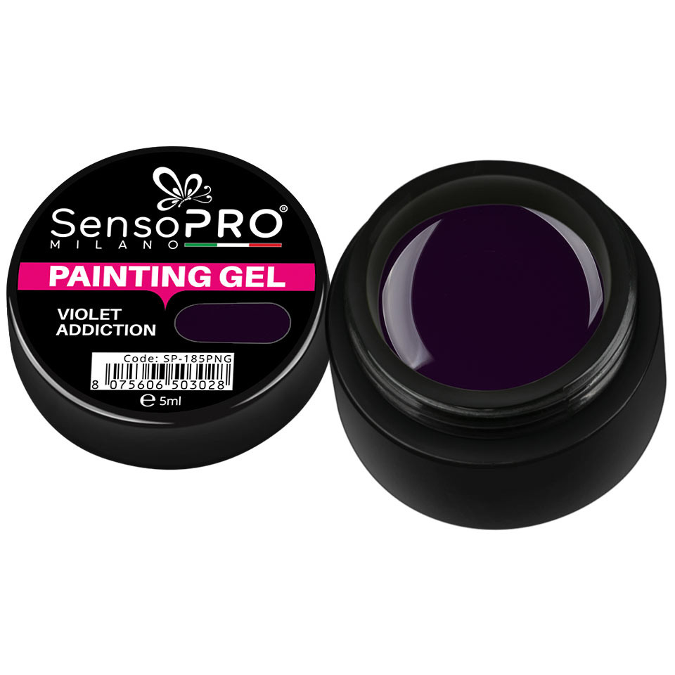 Gel UV Pictura Unghii Violet Addiction 5ml, SensoPRO Milano - 1 | YEO