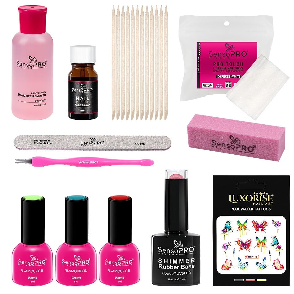 Kit Consumabile Oja Semipermanenta Summer LOVE SensoPRO Milano+ CADOU