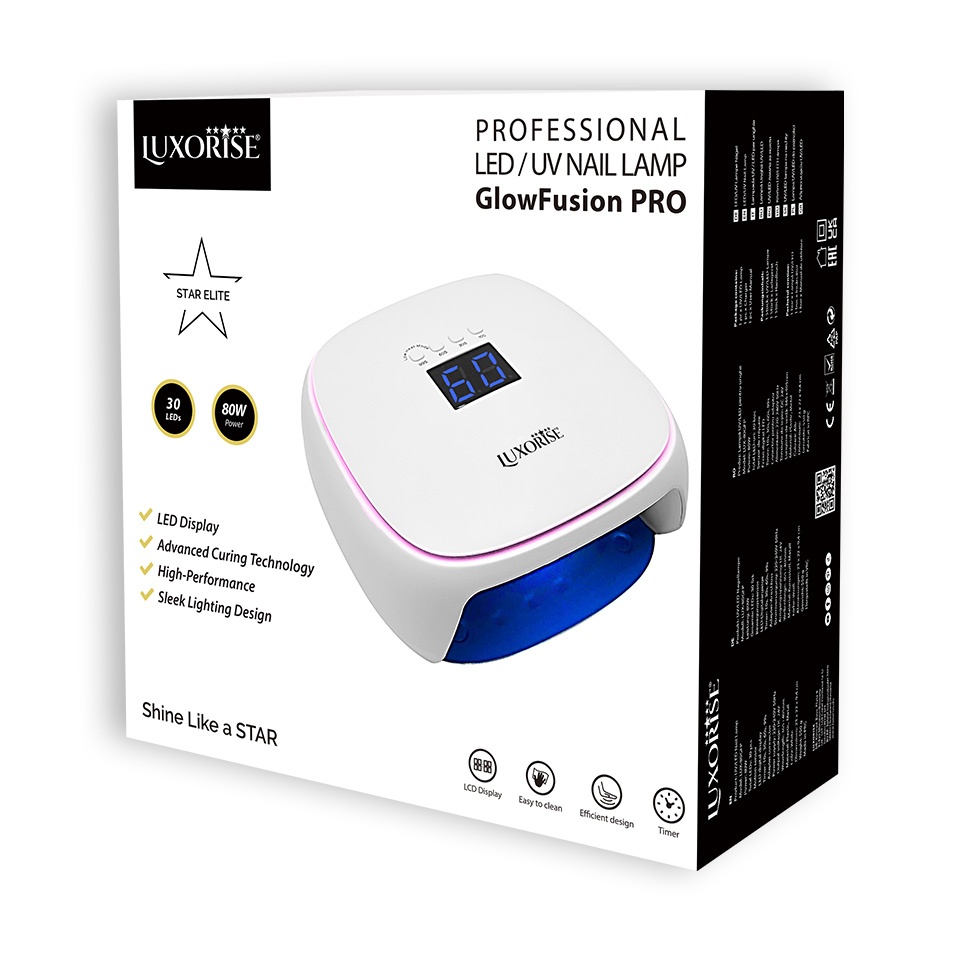 Lampa Unghii UV / LED 80W GlowFusion PRO - LUXORISE, White - 3 | YEO