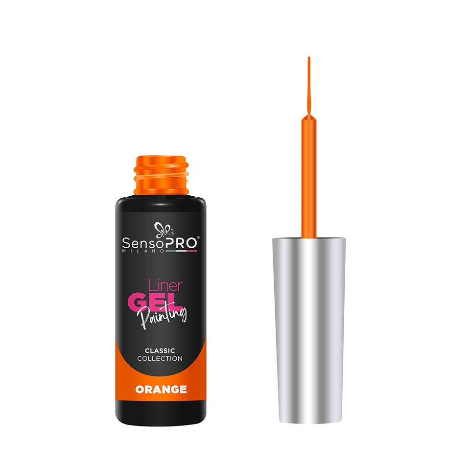 Liner Gel UV Pictura Unghii SensoPRO Milano Classic - Orange 8ml - 1 | YEO