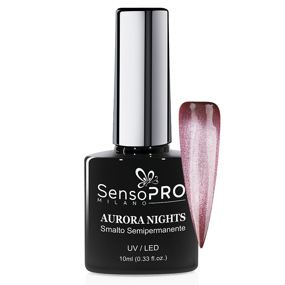 Oja Semipermanenta Aurora Nights SensoPRO Milano 10ml, Cosmic Berry 21