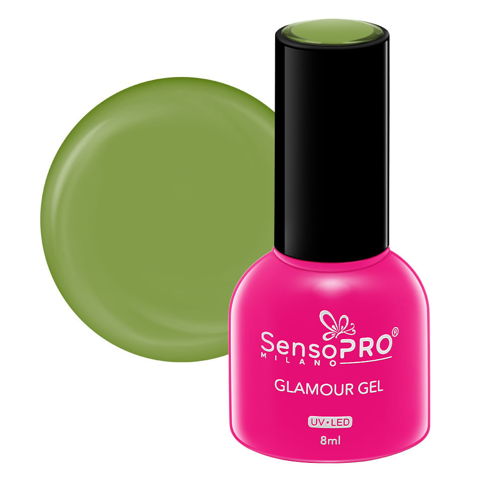 Oja Semipermanenta Glamour Gel SensoPRO Milano 8ml, Bohemian Green #102