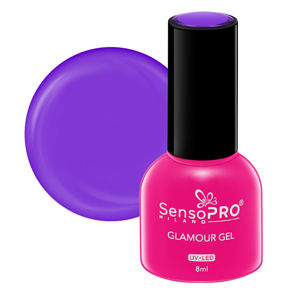 Oja Semipermanenta Glamour Gel SensoPRO Milano 8ml, Purple Delivery #49