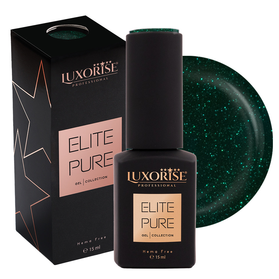 Oja Semipermanenta Hema Free LUXORISE ELITE PURE- Exquisite Emerald, 15ml