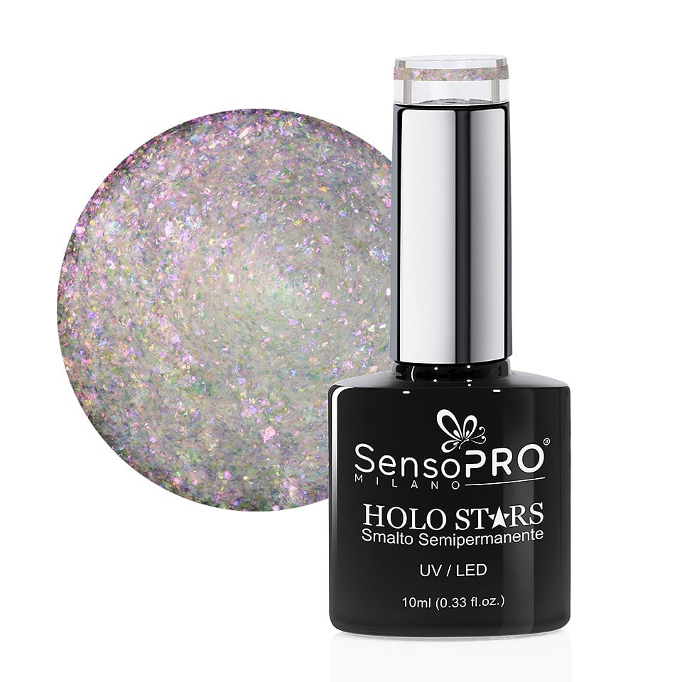 Oja Semipermanenta Holo Stars SensoPRO Milano 10ml, Magic Glow #04