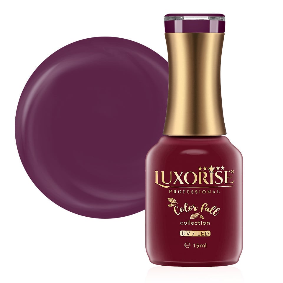 Oja Semipermanenta LUXORISE Color Fall Collection - Aubergine Ring, 15ml