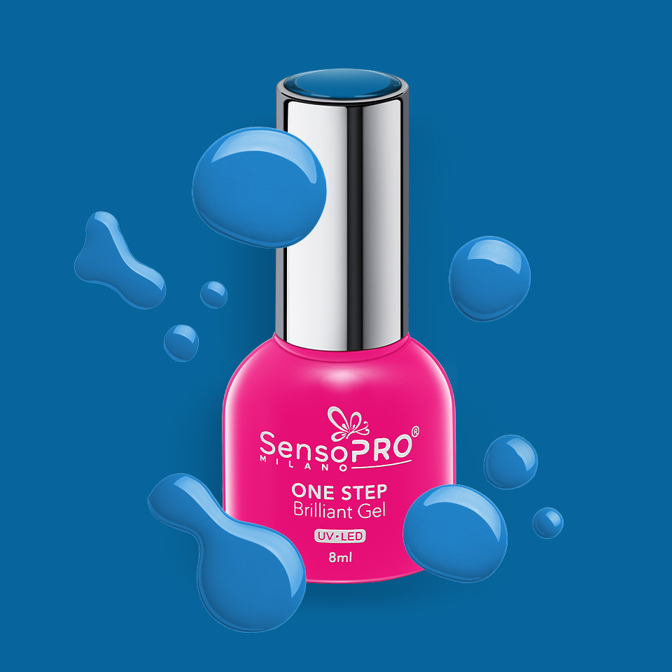 Oja Semipermanenta One Step Brilliant Gel SensoPRO Milano 8ml, Royal Holiday #42 - 1 | YEO