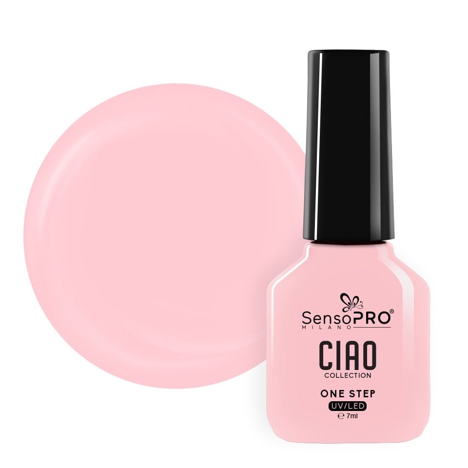 Oja Semipermanenta One Step SensoPRO Milano, CIAO Collection - Cashmere Pink 7ml